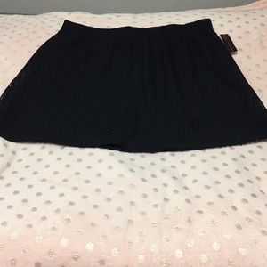 Black lace skirt